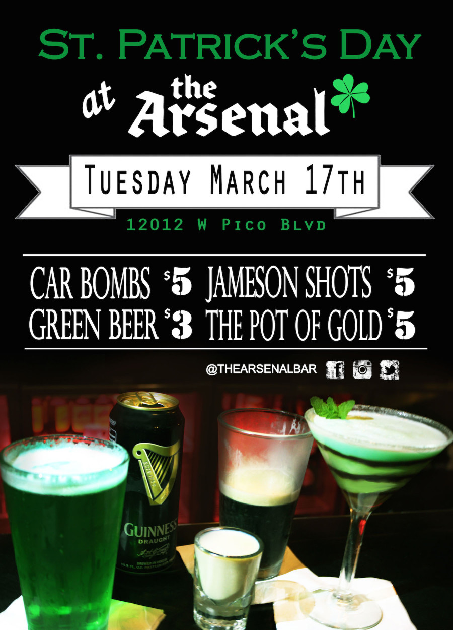 St Paddy’s Day at The Arsenal